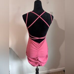 Halara backless mini dress